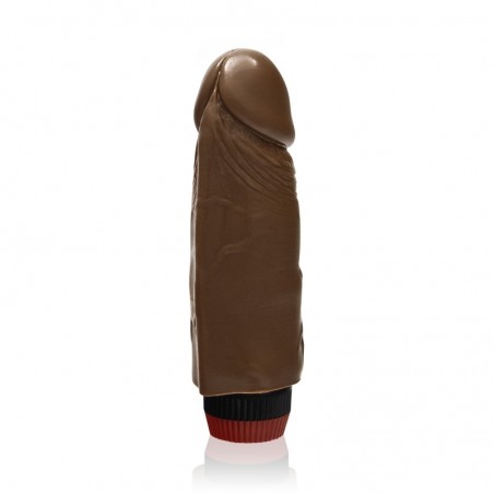 SI IGNITE Cock Dong with Vibration, Vinyl, Brown, 15 cm (6 in) - TOYS