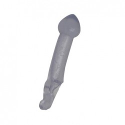 TSX Butt Plug Extender Clear Fauxskin, Penis Extension, 24 cm (9.5 inch) - TOYS