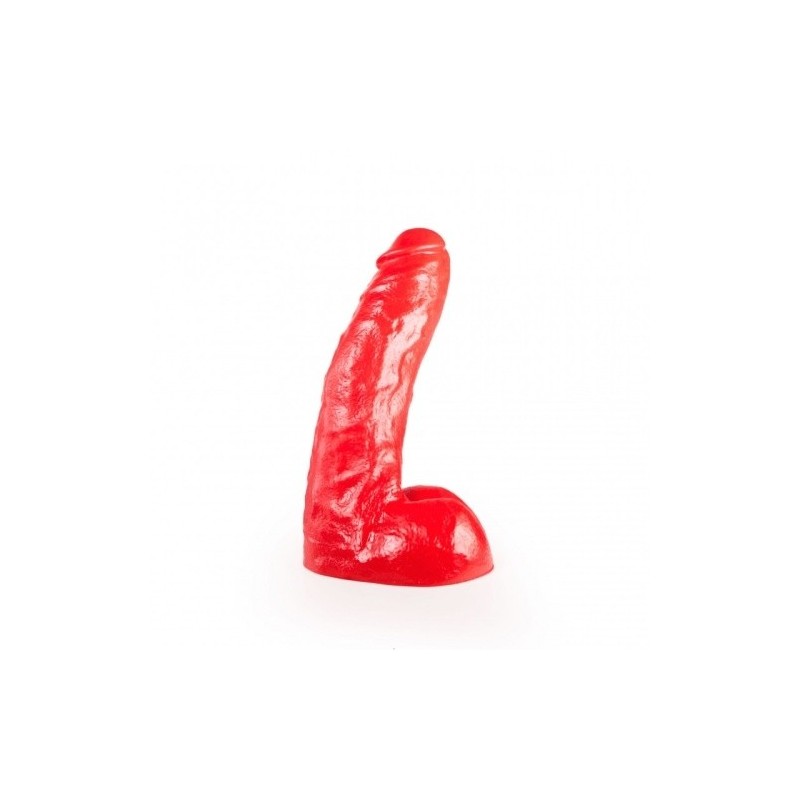 ALL RED Dildo Cameron, Vinyl, Red, 25,5 cm (10 in) - TOYS