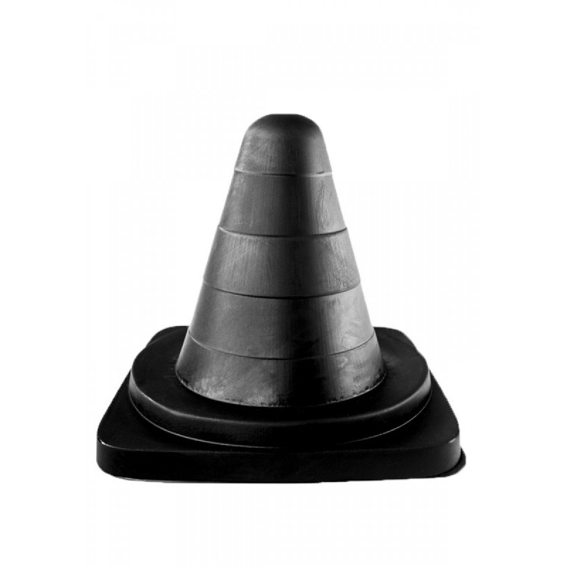 ALL BLACK Butt Plug AB68, Vinyl, Black, 19 cm (10 in) - TOYS